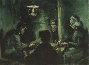 Vincent Van Gogh Four Peasants at a Meal (nn04) oil painting picture wholesale